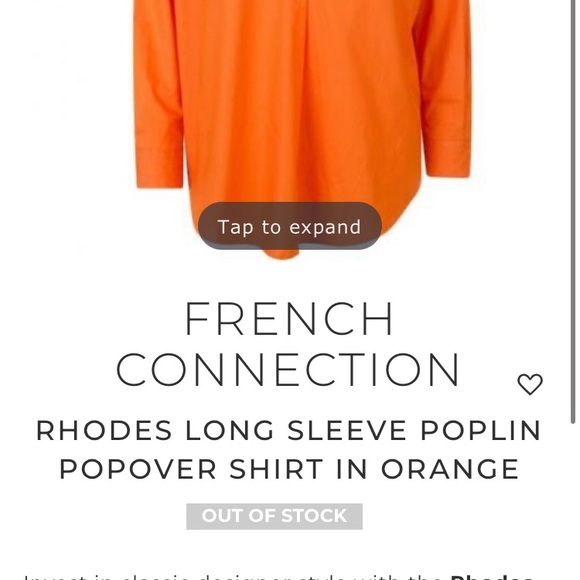 French Connection Rhodes Poplin Shirt. Size Large. - Picture 7 of 9